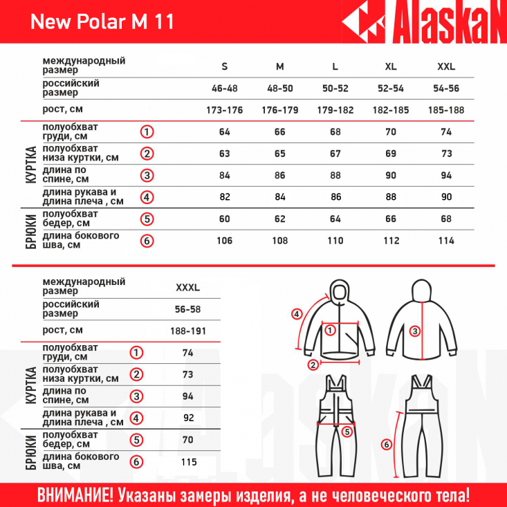 Костюм зимний Alaskan NewPolar M11 L красн/сер/черн